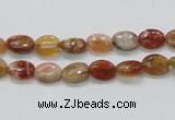 COP500 15.5 inches 6*8mm oval natural red opal gemstone beads