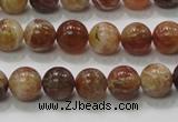 COP502 15.5 inches 10mm round natural red opal gemstone beads