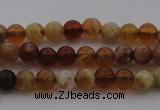 COP508 15.5 inches 4mm round natural red opal gemstone beads