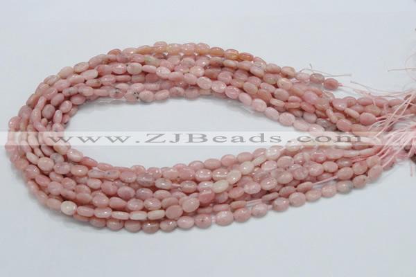 COP61 15.5 inches 6*8mm oval natural pink opal gemstone beads
