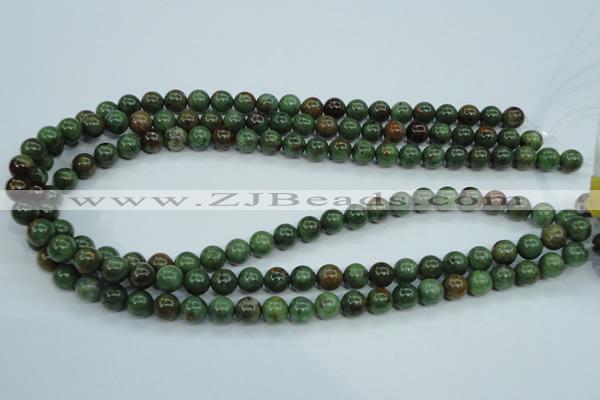 COP652 15.5 inches 8mm round green opal gemstone beads wholesale