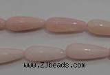 COP87 15.5 inches 8*20mm teardrop natural pink opal gemstone beads