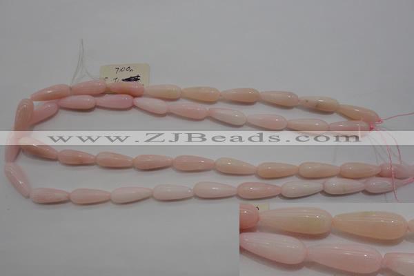 COP87 15.5 inches 8*20mm teardrop natural pink opal gemstone beads