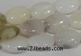 COP907 15.5 inches 13*18mm oval natural white opal gemstone beads