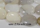 COP908 15.5 inches 15*20mm oval natural white opal gemstone beads