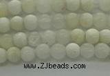 COP920 15.5 inches 4mm round white opal gemstone beads