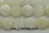 COP932 15.5 inches 8mm faceted round white opal gemstone beads