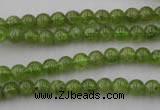 COQ52 15.5 inches 6mm round natural olive quartz beads wholesale