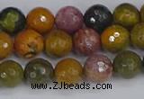 COS202 15.5 inches 8mm faceted round ocean jasper beads