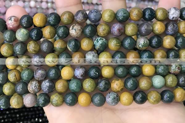 COS302 15.5 inches 8mm round ocean jasper beads wholesale