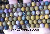 COS311 15.5 inches 8mm faceted round ocean jasper beads