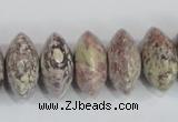COT08 15.5 inches 10*20mm rondelle osmanthus stone beads