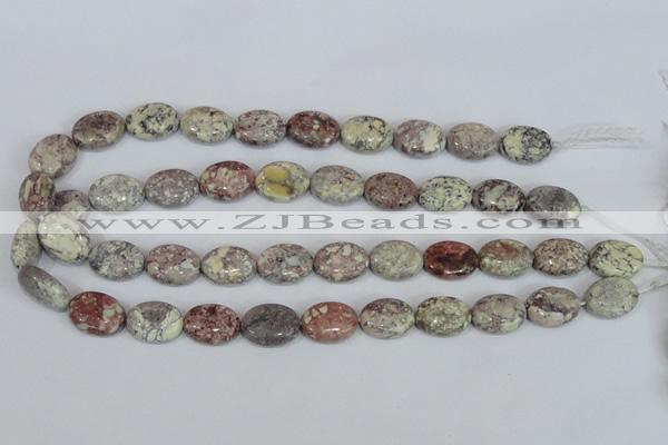 COT09 15.5 inches 13*18mm oval osmanthus stone beads wholesale