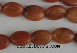 COV102 15.5 inches 12*16mm oval red aventurine beads wholesale