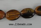 COV128 15.5 inches 13*18mm oval yellow tiger eye beads wholesale