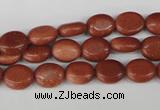 COV15 15.5 inches 8*10mm oval goldstone gemstone beads wholesale