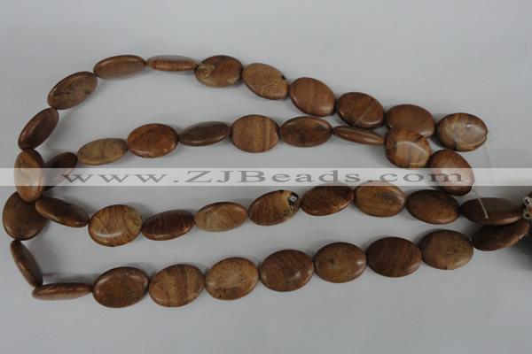 COV153 15.5 inches 15*20mm oval grain stone beads wholesale