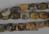 COV26 15.5 inches 8*10mm oval crazy lace agate beads wholesale