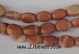 COV33 15.5 inches 8*10mm oval red mud jasper beads wholesale