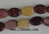 COV78 15.5 inches 10*14mm oval mookaite gemstone beads wholesale