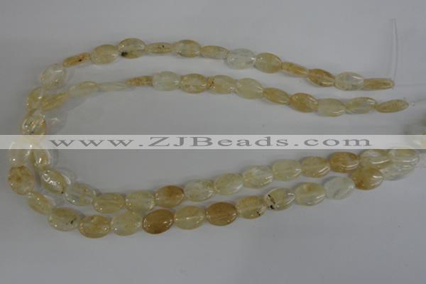 COV93 15.5 inches 10*14mm oval watermelon yellow beads wholesale