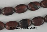 COV95 15.5 inches 10*14mm oval red tiger eye beads wholesale