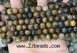 CPB1065 15.5 inches 4mm faceted round natural pietersite beads