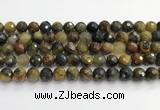 CPB1077 15.5 inches 8mm faceted round natural pietersite beads