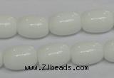 CPB12 15.5 inches 12*16mm drum white porcelain beads wholesale