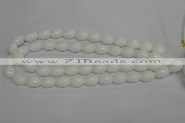 CPB18 15.5 inches 12*16mm rice white porcelain beads wholesale