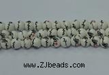 CPB551 15.5 inches 6mm round Painted porcelain beads