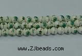 CPB584 15.5 inches 12mm round Painted porcelain beads