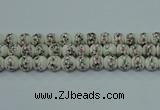 CPB601 15.5 inches 6mm round Painted porcelain beads