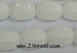 CPB68 15.5 inches 15*20mm drum white porcelain beads wholesale