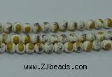 CPB751 15.5 inches 6mm round Painted porcelain beads