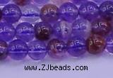 CPC601 15.5 inches 6mm round purple phantom quartz beads