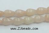 CPI01 15.5 inches 8*12mm teardrop pink aventurine jade beads