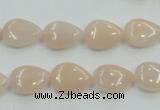 CPI04 15.5 inches 10*14mm flat teardrop pink aventurine jade beads