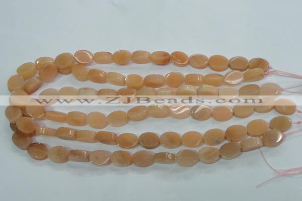 CPI101 15.5 inches 11*14mm oval pink aventurine jade beads