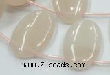 CPI17 15.5 inches 20*30mm top-drilled oval pink aventurine jade beads