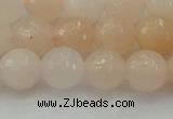 CPI212 15.5 inches 8mm faceted round pink aventurine jade beads