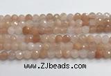 CPI216 15.5 inches 6mm faceted round pink aventurine jade beads wholesale