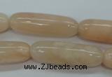 CPI38 15.5 inches 12*40mm rice pink aventurine jade beads