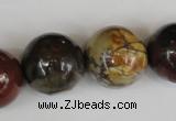 CPJ369 15.5 inches 20mm round picasso jasper gemstone beads