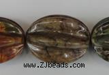 CPJ373 15.5 inches 25*32mm starfruit picasso jasper gemstone beads