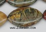 CPJ412 15 inches 25*40mm marquise picasso jasper gemstone beads