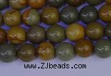 CPJ451 15.5 inches 6mm round wildhorse picture jasper beads