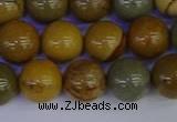 CPJ454 15.5 inches 12mm round wildhorse picture jasper beads