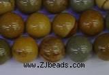 CPJ454 15.5 inches 12mm round wildhorse picture jasper beads