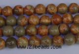 CPJ460 15.5 inches 4mm round African picture jasper beads